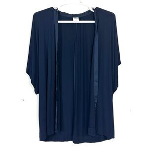 Soma Navy Blue Open Front Cover All Kimono Style Cardigan